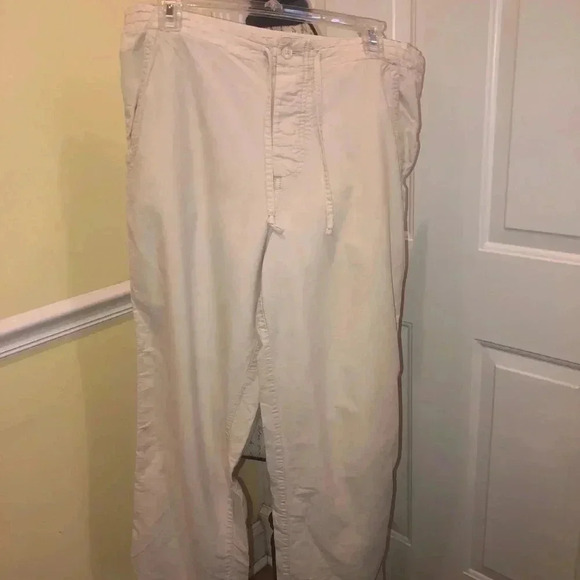 Gap drawstring tan pants sz sm - Picture 1 of 6